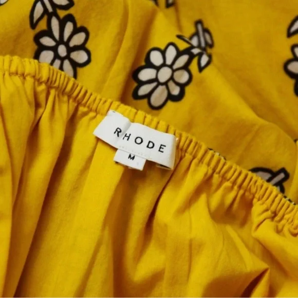 RHODE RESORT Frida Dress Yellow Floral